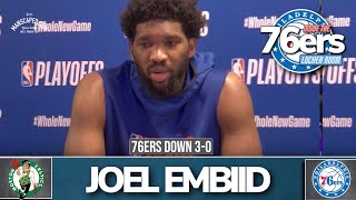 Joel Embiid Post Game Press Conference Celtics vs. 76ers Game 3