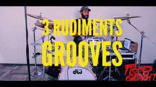 3 Rudiment Grooves Lesson