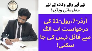 Application Under Order 7 Rule 11 Cannot file Saperately? | by Atif Advocate High Court.