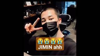 JIMIN Cut hair for Military service 😭😭😭😭 it's Hard to believe # bts # jimin# btsupdate