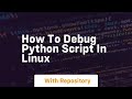 how to debug python script in linux