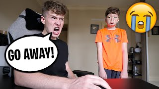 BEING MEAN To My Little Brother For 24 Hours! *PRANK*