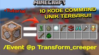 INI DIA!! 10 KODE COMMAND UNIK YANG BISA KALIAN COBA DI MINECRAFT!!! #minecraft #mcpe