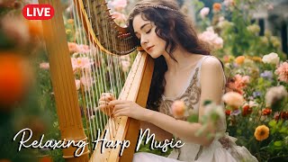 🔴 Relaxing Harp Music 🎶 Relaxing Music, Sleep Music, Water Music, Meditation Music, Yoga,Spa