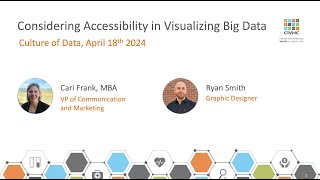 Considering Accessibility in Visualizing Big Data