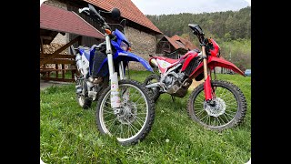 Sound check Honda CRF300L VS Yamaha WR250R. Which one is louder ?