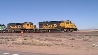 Pacing ATSF GP's Haulin through Desert Hi Speed!!