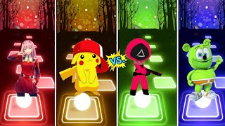 2Phut hon VS Pokemon VS Squid Game VS Gummy Bear -Tileshop EDM Rush new update!! Tileshop!! Music!!