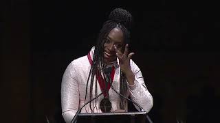 Chimamanda Ngozi Adichie at The Harvard Hutchins Center Honors W.E.B. Du Bois Medal Ceremony