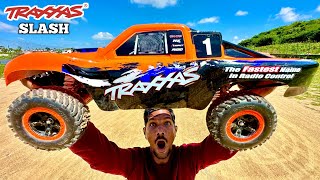 RC Big Size Traxxas Slash TSM VXL 4X4 Car Unboxing \u0026 Testing - Chatpat toy tv