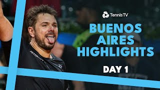 Wawrinka Back in Argentina After 11 Years; Cilic In Action | Buenos Aires 2024 Highlights Day 1