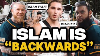 ANGRY TIK-TOKER INSULTS ISLAM TO 2 TATTOOED MUSLIMS - FIVE PILLARS ONE MESSAGE w/MALIK \u0026 DEAN RAFFO