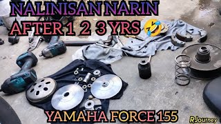 PART2 : YAMAHA FORCE 155 CVT CLEANING | Buhay OFW | TAIWAN