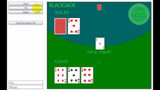 Coursera Python Mini Project #6, Blackjack Game