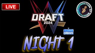 LIVE SMACKDOWN / 2024 WWE DRAFT NIGHT 1 STREAM