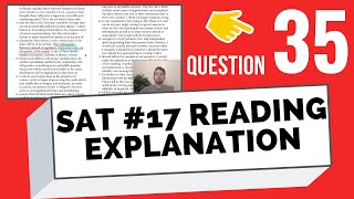 SAT #17 Reading Explanations Question 35