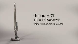 Miele Italia - Rimuovere fili e capelli dal rullo spazzola della scopa elettrica senza filo Triflex