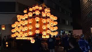 花車神社例大祭 名駅山車揃え2017 MAH08620唐子車 紅葉狩車 回転