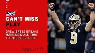 Drew Brees Breaks Peyton Manning's All-Time Passing TD Record