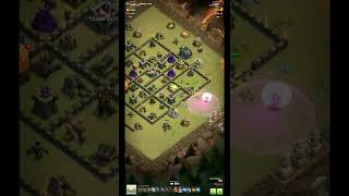 Th9 VS Th9 3* Attack Using Queen Charge ZapDrag/Elite Nine ™/Th9 Legends#shorts#clashofclans