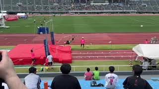 2023年　関東高校陸上競技大会　北関東　男子棒高跳　3位