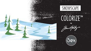 Make a Christmas Snowscape with Sizzix Colorize™ Thinlits Dies by Tim Holtz®