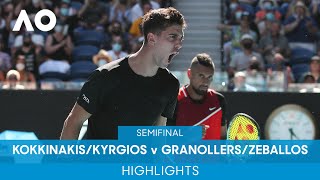 Kokkinakis/Kyrgios v Granollers/Zeballos Highlights (SF) | Australian Open 2022