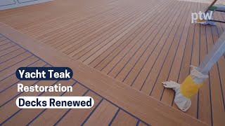 Yacht Teak Restoration: Decks Renewed