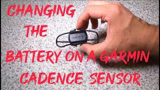 Changing the battery on a Garmin cadence sensor