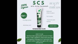 SCS anti acne face wash || SCS || Success chaser stars