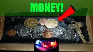 (COPS) MONEY FOUND DUMPSTER DIVING AT A BANK! Almost Caught!