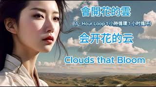 1- Hour Loop | English Subtitle Lyric Translation 会开花的云 Clouds That Bloom 王樾安 简体繁体中文