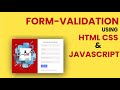 Form - Validation Using Javascript Regex | Form | Web development |
