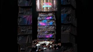 Galaxy Chocolate Press Satisfying Crush! ✨🌌 (Wait for It!)