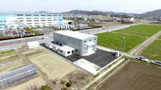 システム建築「友機産業株式会社 工場」空撮 - (株)横河システム建築