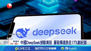 中國DeepSeek暴紅 輝達市值蒸發約19兆新台幣｜三立新聞網 SETN.com