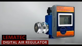 LEMATEC Digital air regulator for spray gun, air tools, how to use air regulator? Check it.