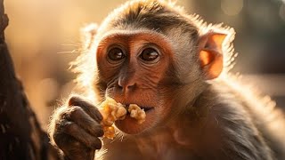 Viens voir comment mangent les singes