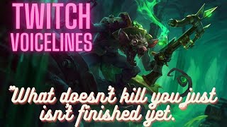 Twitch Voice Lines English Subtitled - League of Legends