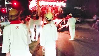 諏訪神社笹川の夏祭り最終日/【大木戸】諏訪神社前コンビニ駐車場で踊り