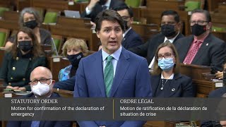 House of Commons begins debate on motion to confirm emergency declaration – February 17, 2022