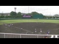 20160625 明光カップ準々決勝 佐倉シニアvs海老名シニア 3回裏 海老名s・楠本君２ベース！