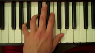 How To Play an A Minor Major 7th Chord on Piano (Left Hand)