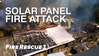 6 steps for solar panel fire attack