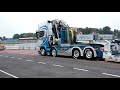 sweet v8 music ♪♫ ♪ scania v8 man tgx truck with loud pipe trucking festival