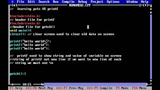 28. c programing language// printf VS puts