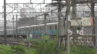 西武30000系38108F 玉川上水車両基地を出場＠SONY DSC-WX10