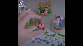 ปั้นน้องหมี ด้วยดินเบาเกาหลี 💕 #airdryclay #clay #handmade #clayart #dolls