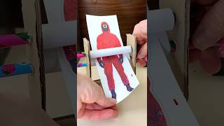 Creepy Paper Craft Transformation of Pink Soldier by Squid Game 👹#squidgame #squidgame2 #papercraft