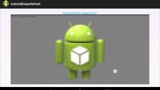 SwipeRefreshLayout example
